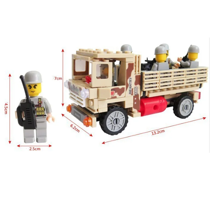 Полевые военные Legoings модель строительные блоки комплект для ПВО ракетная