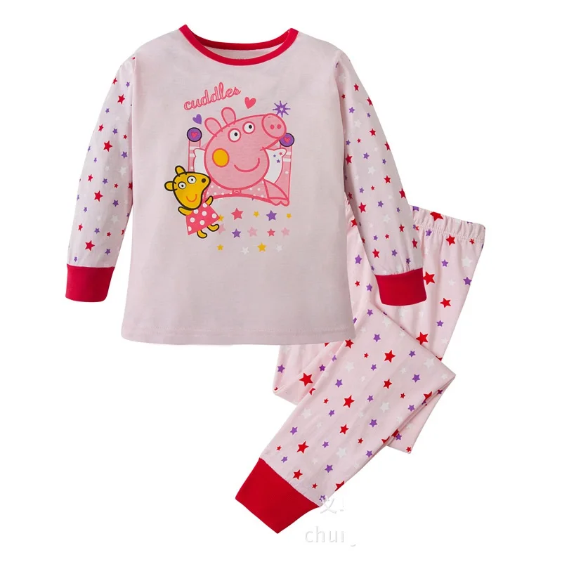 Детские пижамы детская одежда из хлопка для сезон весна лето От 2 до 8 лет|baby