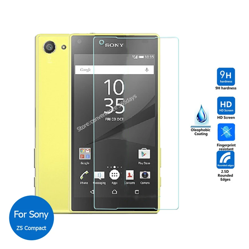 Для Sony Xperia Z5 компактная Защитная пленка для экрана из закаленного стекла