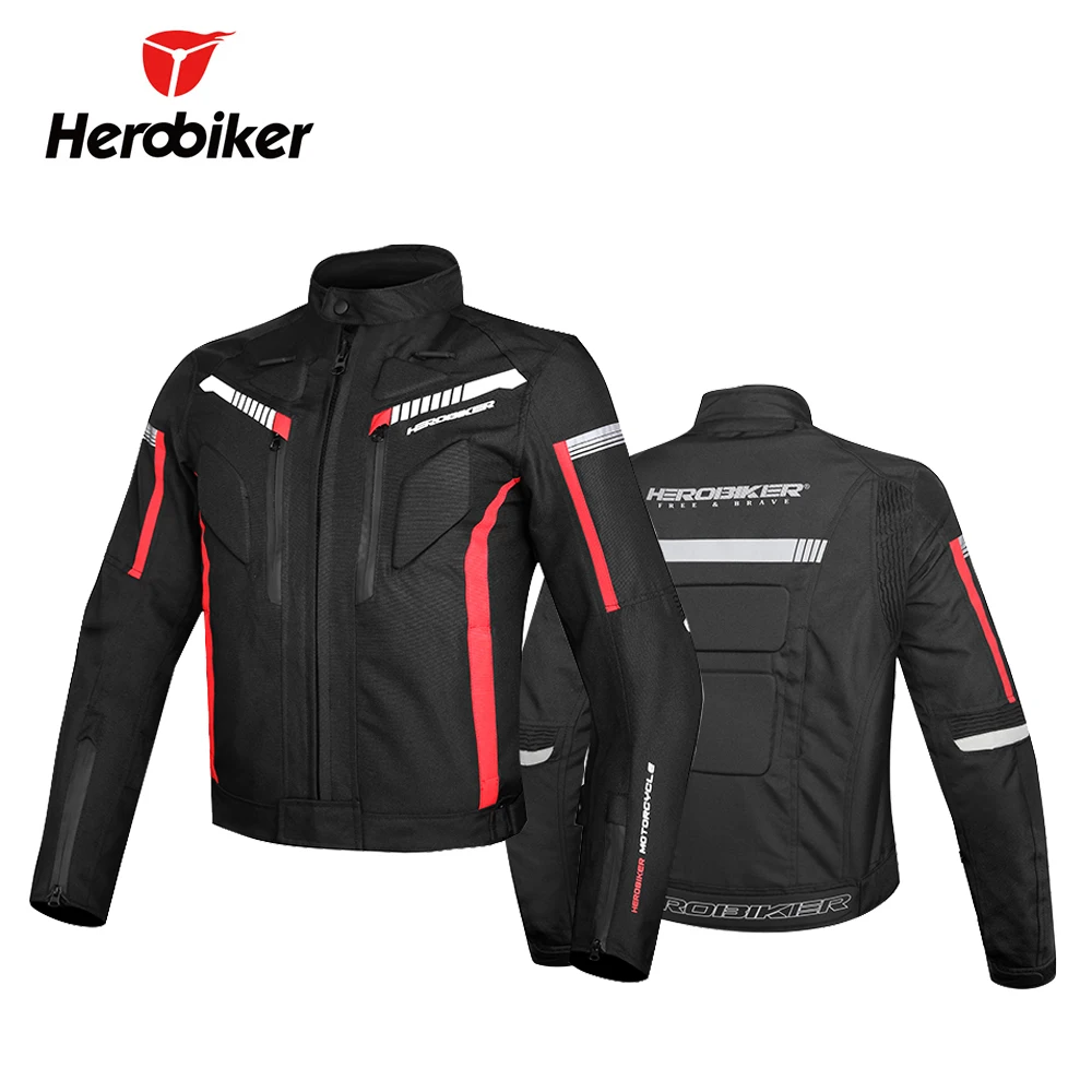 HEROBIKER мотоциклетная куртка мужская водонепроницаемая морозостойкая мотоциклетная куртка для езды Защитное снаряжение осень-зима гоночная мотоциклетная куртка