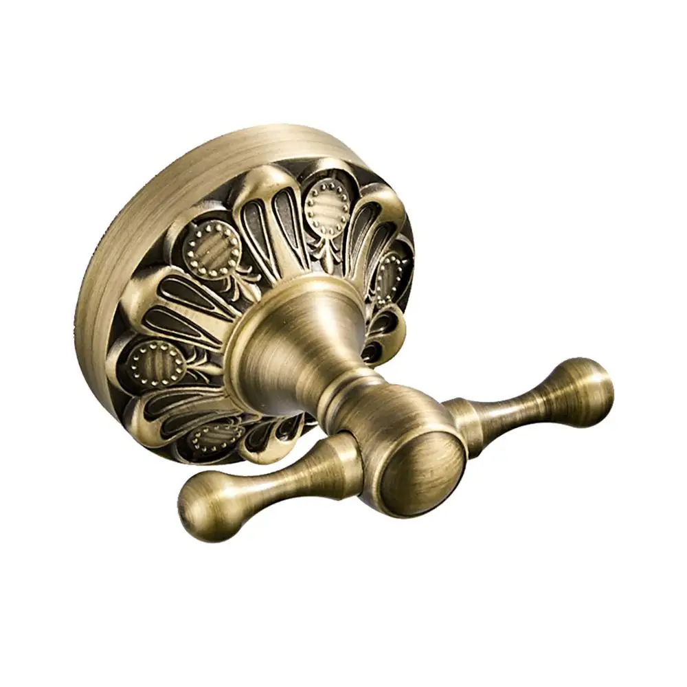 Robe Hook B Латунный античный набор аппаратных средств держатель туалетной бумаги держатель полотенец для мыла бумажный держатель полки в ванной крючок для халата - Цвет: Robe Hook B