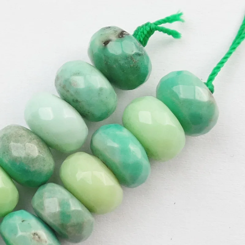 (1 прядь/партия) оптовая продажа 1 прядь граненая зеленая трава Агаты Rondelle бусины 15