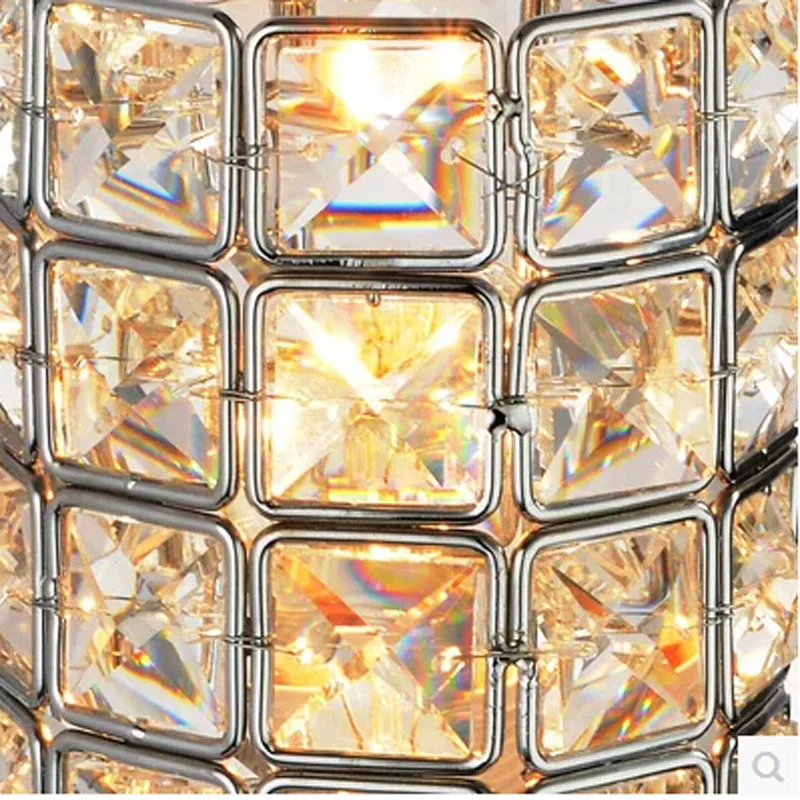 

HQXING Modern Luxury K9 Crystal Wall Light Sconces Modern Luxury Beautiful Bedroom Living Room Wall Light AC 90-260V