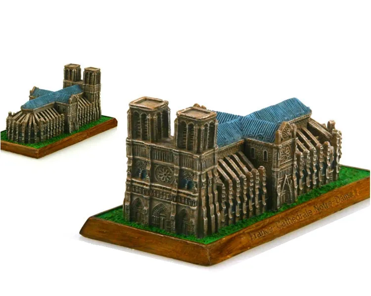 Notre Dame De Paris Франция творческий Изделия из смолы всемирно известный модель