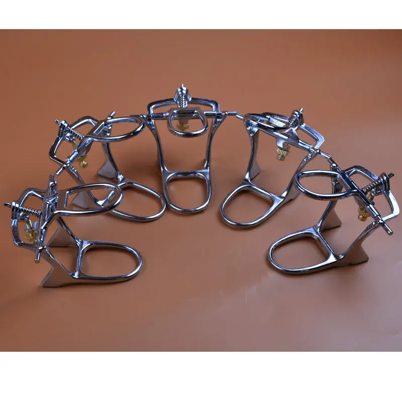 5pcs Dental Zinc Alloy Spring Articulator Chrome Plated Full High Arch Adjustable articulator dental lab instrument |