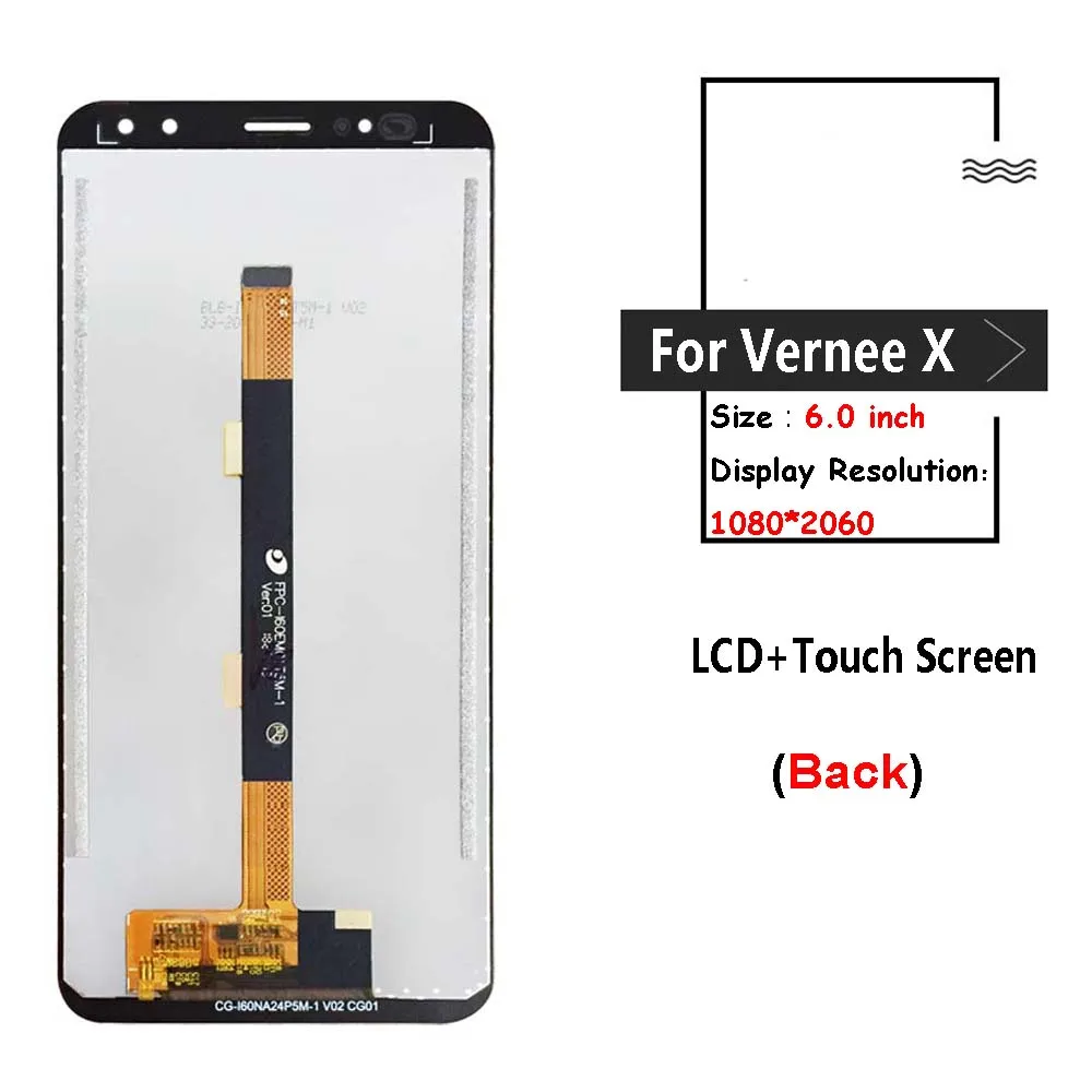 Протестирован для Vernee X ЖК-дисплей+ сенсорный экран в сборе дигитайзер Замена для lcd для Vernee X1 дисплей