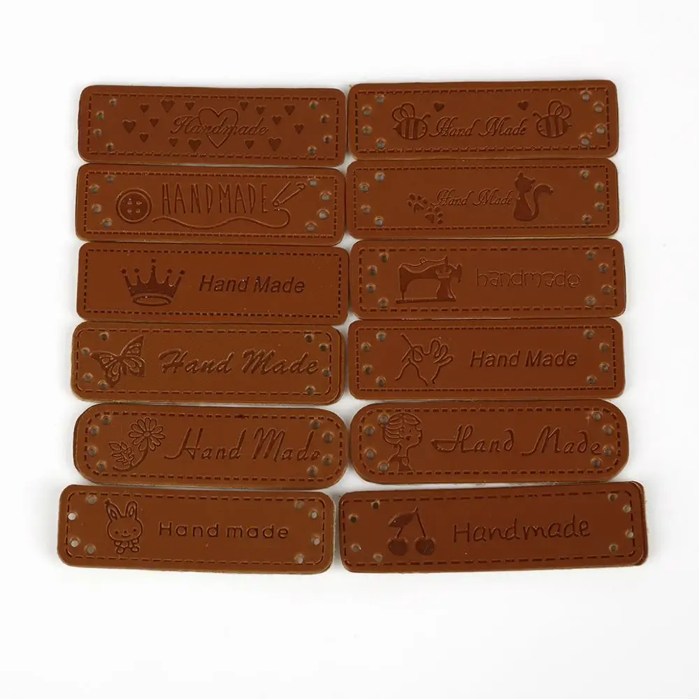 Новинка этикетки ручной работы для одежды из искусственной кожи джинсов сумок