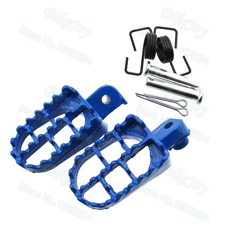 Blue Aluminum Footrest Foot Pegs For XR50R CRF50 CRF70 CRF80 CRF100F CRF150 Dirt Motor Bike Motocross Motorcycle | Автомобили и