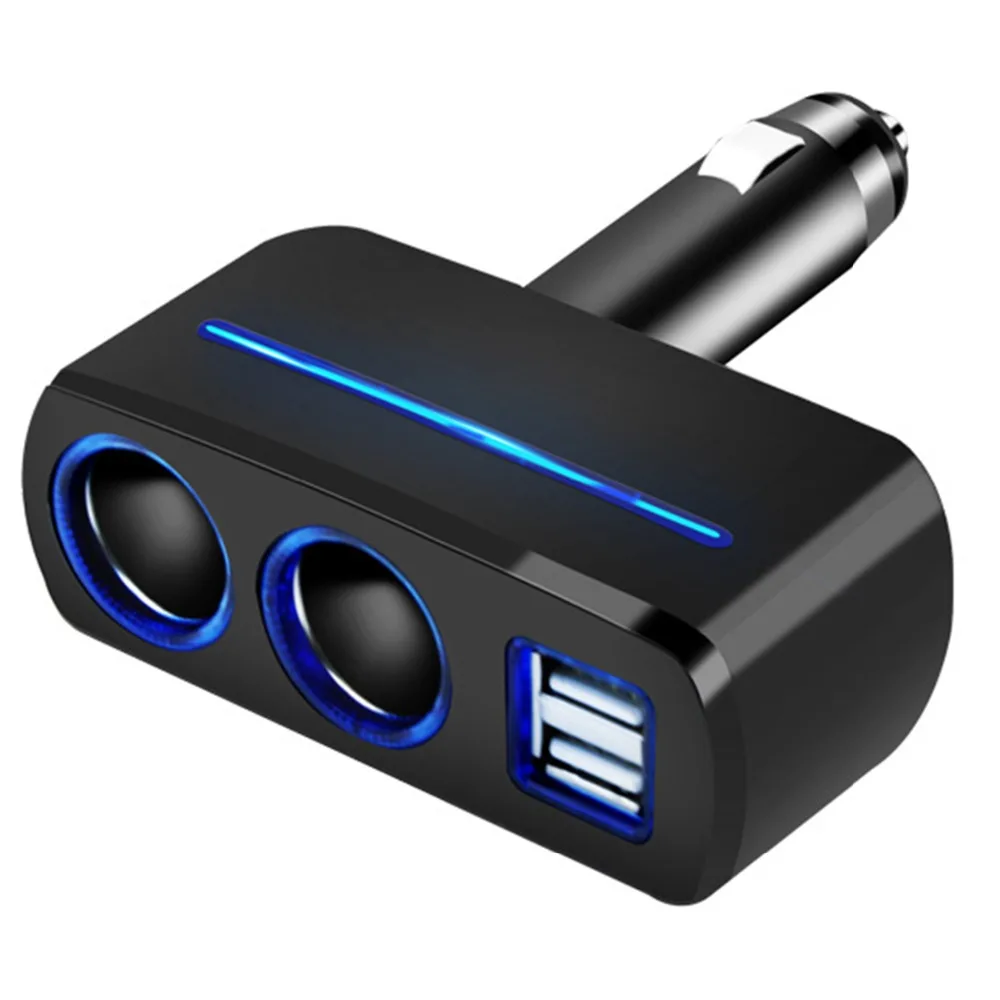 Автомобильный разветвитель с двумя USB-портами 12-24 В 120 Вт светодиодный зарядный