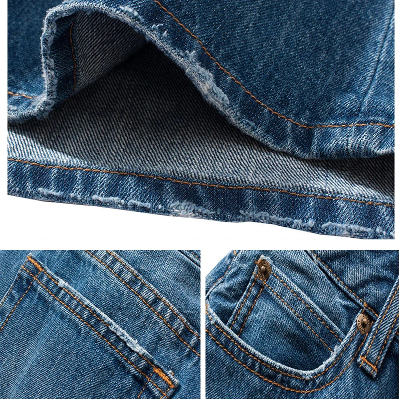 TIYIHAILEY Fashion Long Casual Denim Skirt Spring A-line Plus Size S-2XL Long Maxi Skirts for Women Jeans Skirts image 5