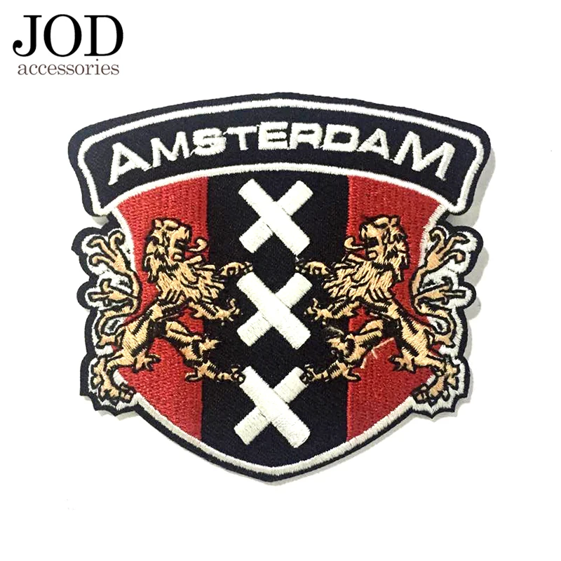 Черный значок JOD тканевая вышивка нашивка для одежды термоклейкая декоративная