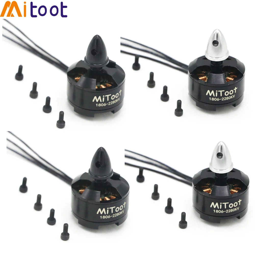 4 компл./лот mt1806 2280kv бесщеточный Двигатель CW против часовой стрелки для qav250 200 300 мм