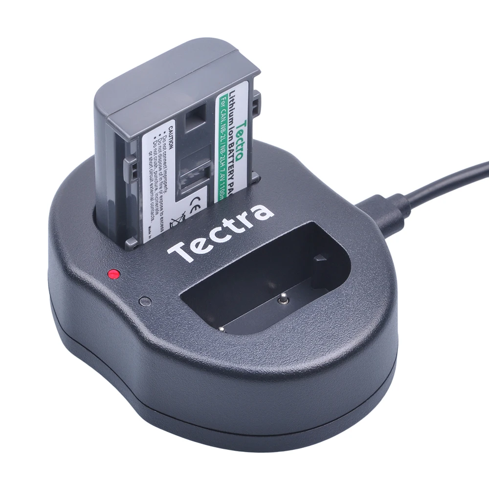 Двойное зарядное устройство Tectra NB 2L 2 порта USB для Canon EOS 400D S80 S70 S50 S60 350D G7 G9 Kiss N X Rebel XT