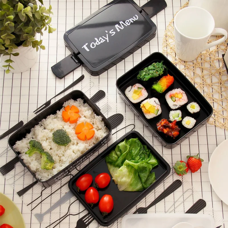 3 Layers Japanese Bento Box Plastic Microwave Lunch Kids Picnic Camping Container For Food Storage Compartment | Дом и сад
