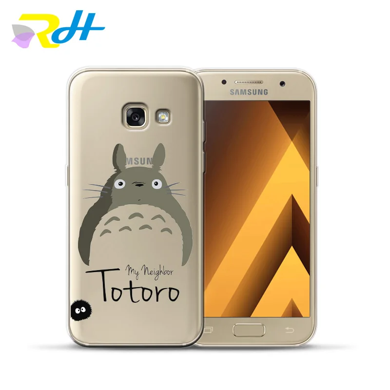 Мягкий чехол из ТПУ для Samsung Galaxy A7 2018 Coque Etui Cute Totoro A10 20 30 40 50 70 A6 A8 Plus | Мобильные