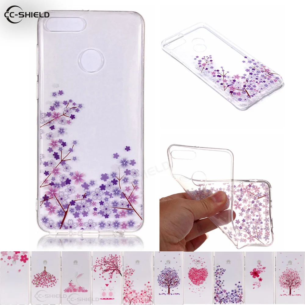TPU Soft Fitted Case for Huawei Y9 2018 FLA-LX1 FLA-LX2 Painting Phone Y 9 FLA LX1 LX2 Silicone Cover |