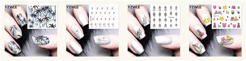 YZWLE, 1 лист, сделай сам, переводные наклейки для ногтей, переводные наклейки, аксессуары для маникюра, салона, YZW-8078