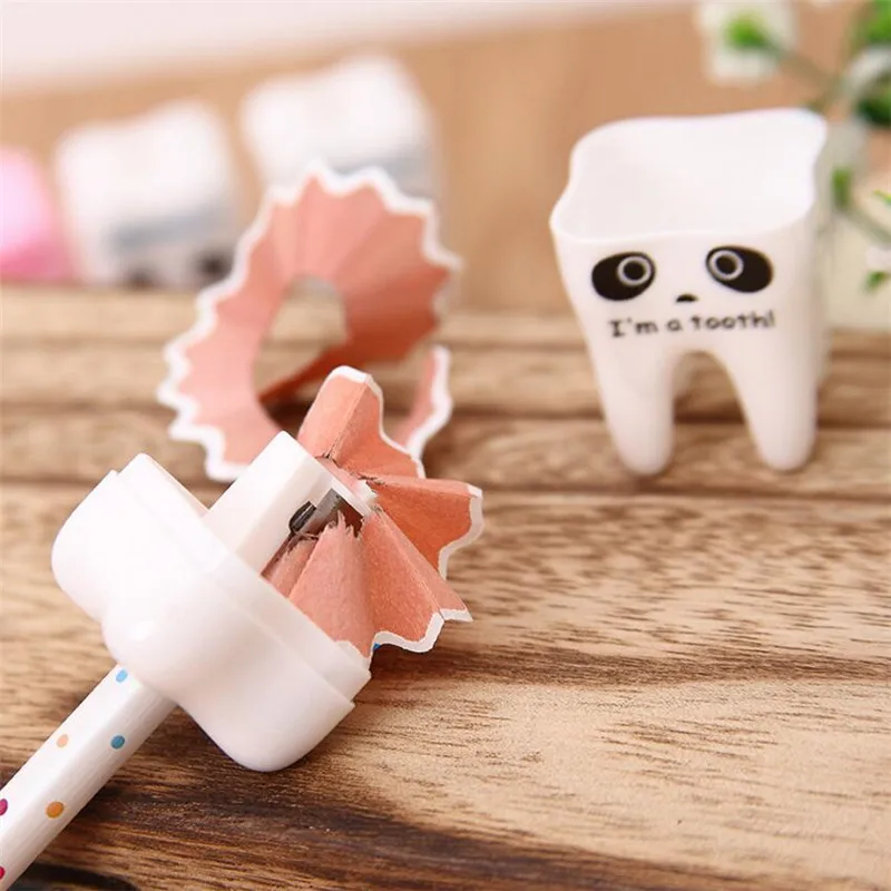 2 шт./Милая Яркая Цветная точилка для карандашей в форме зубов|sharpener pencil|pencil