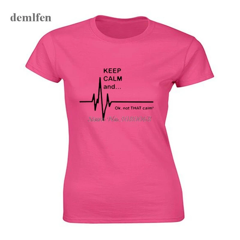 С надписью Keep Calm And... не то чтобы спокойно забавные ЭКГ Heart Rate медсестра фельдшер