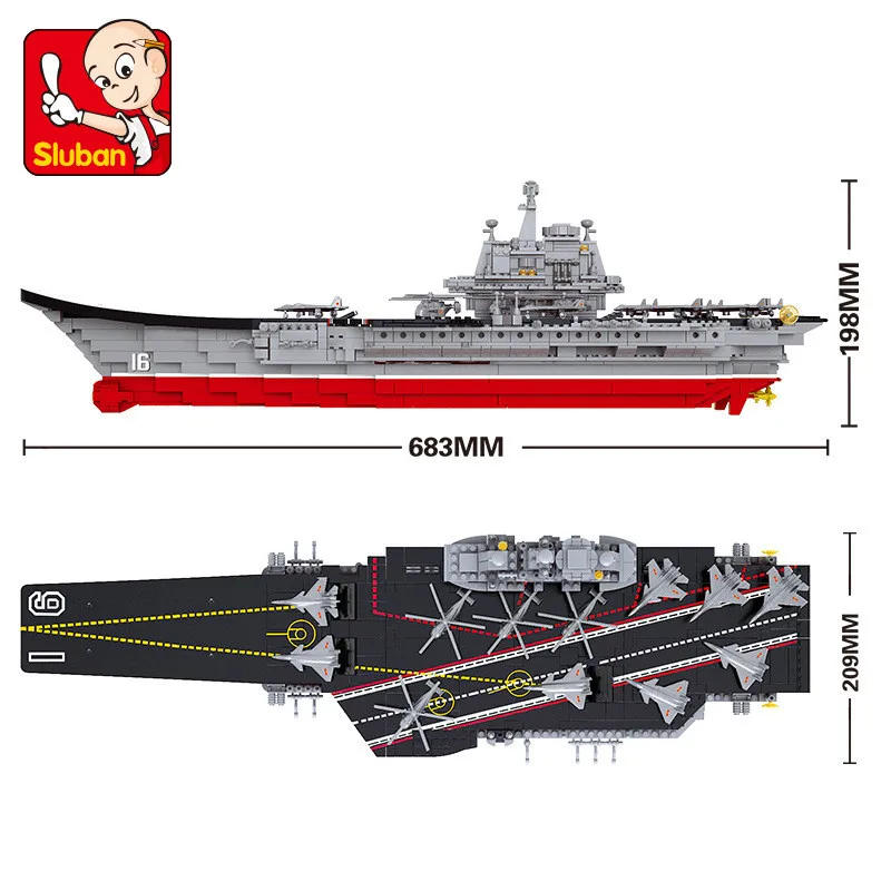 1059 шт. комплекты строительных блоков в стиле милитари 1:450 авианосец крейсер