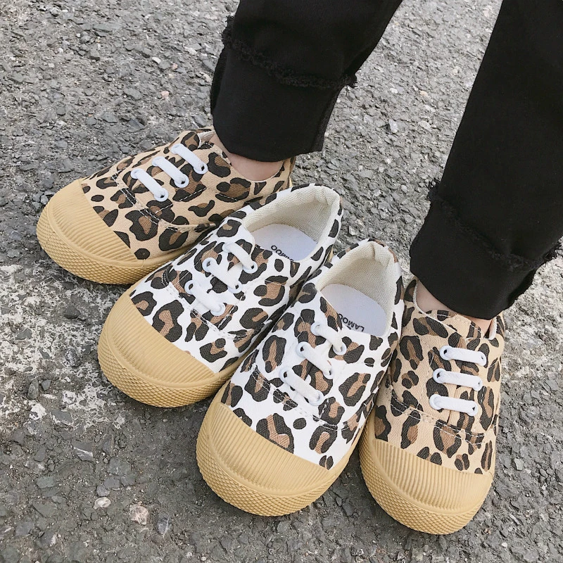 Kids Toddler Baby Little Boys Girls Slip-On Leopard Flat Canvas Sports Shoes For Sneakers New 1 2 3 4 5 6 7 Years | Детская одежда и