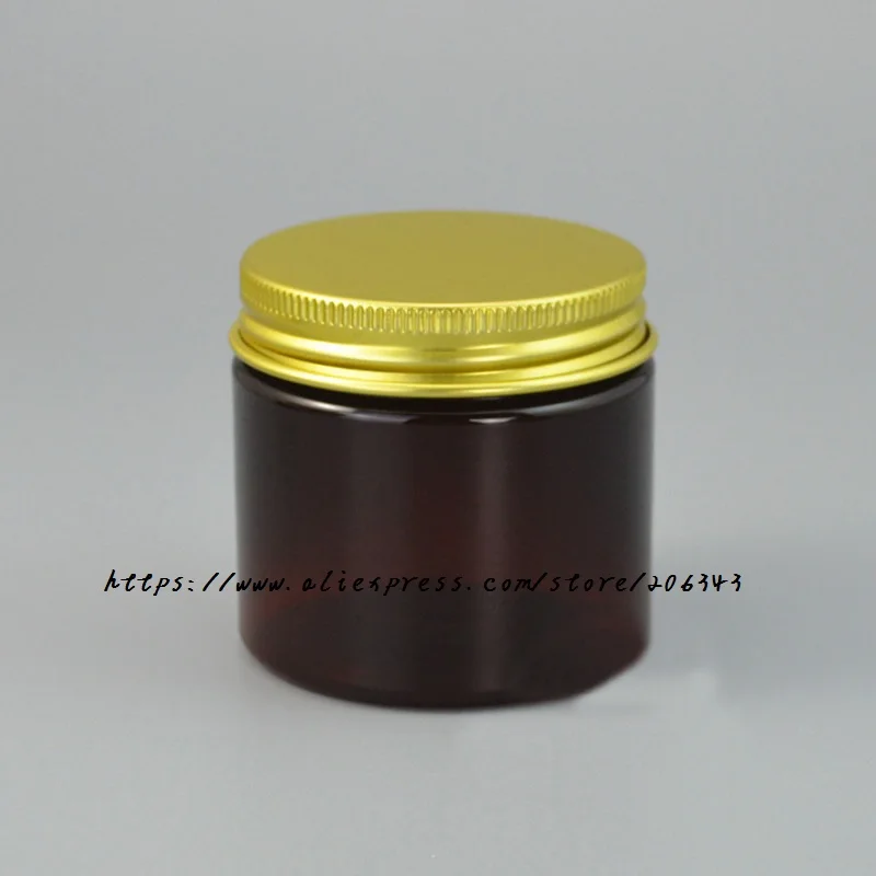 50 г коричневая пластиковая ПЭТ бутылка/банка/горшок для нескольких цветов крышка