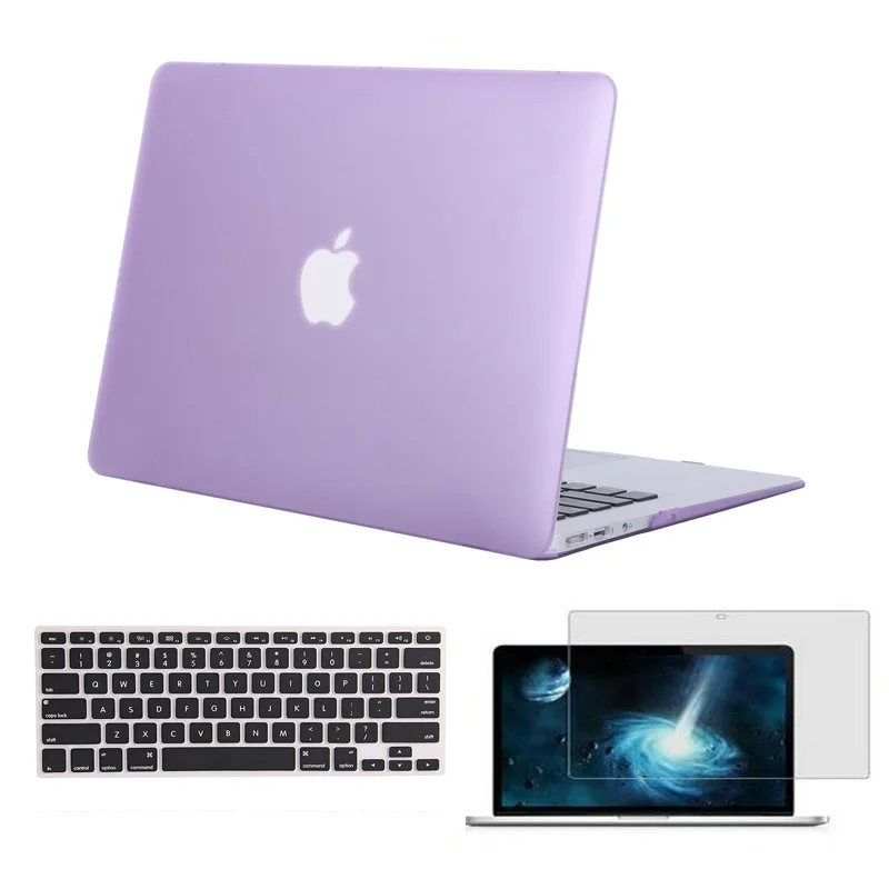 Твердый чехол MOSISO для ноутбука Macbook Pro 13 Touch Bar A1706 A1708 A1989 Mac Air 13 дюймов чехол для ноутбука - Цвет: Purple Case