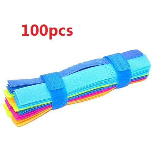 100pc color mix 100 шт нейлоновый держатель для сматывания кабеля, органайзер для наушников, держатель для мыши, шнур для защиты кабеля, управление для samsung iPhone, провод Ethernet - Цвет: 100pc color mix