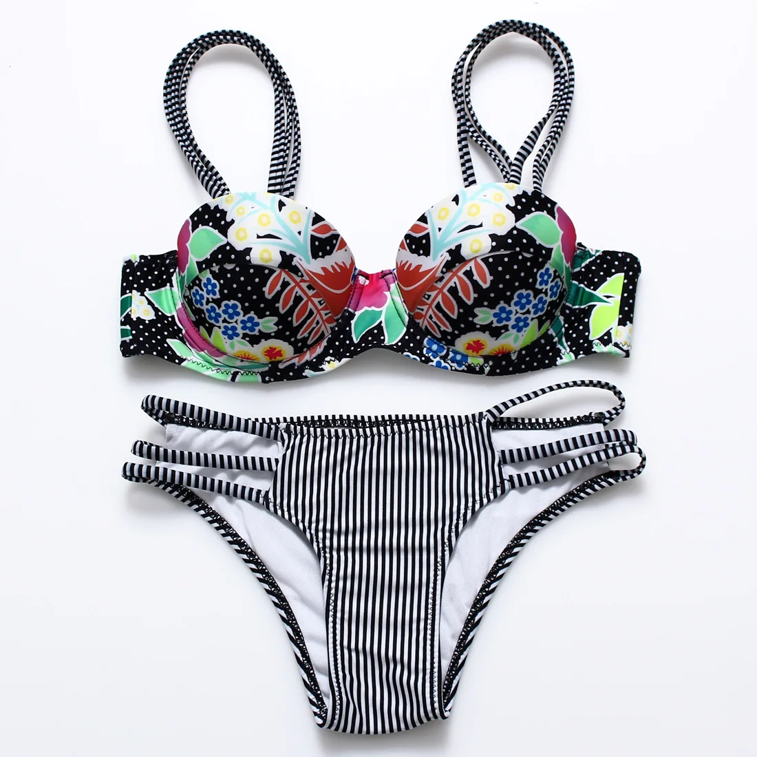 Лирика бандо Бикини комплект пуш-ап купальник женский купальный костюм Горячие