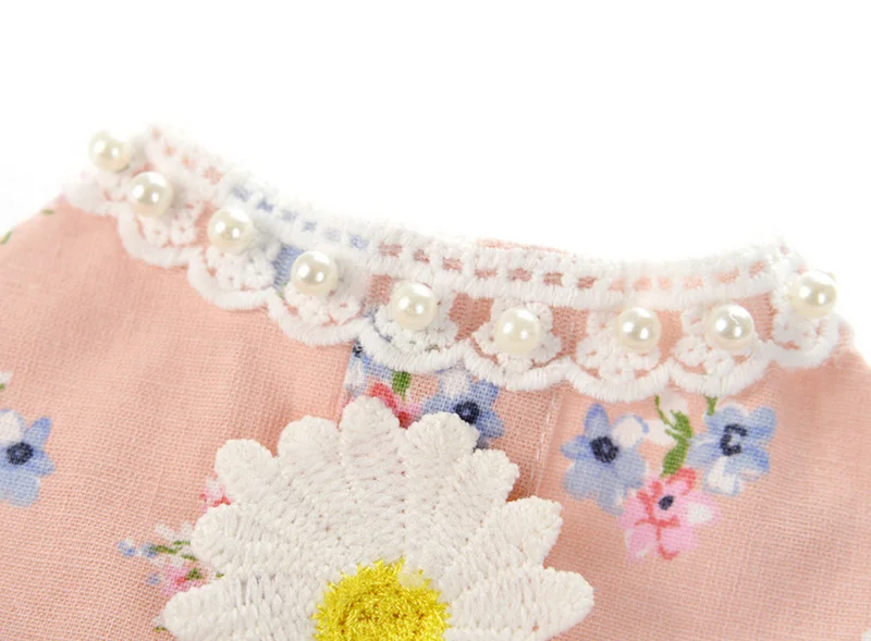 Новинка 2017 одежда для домашних животных платье собак юбка с солнечным цветком на