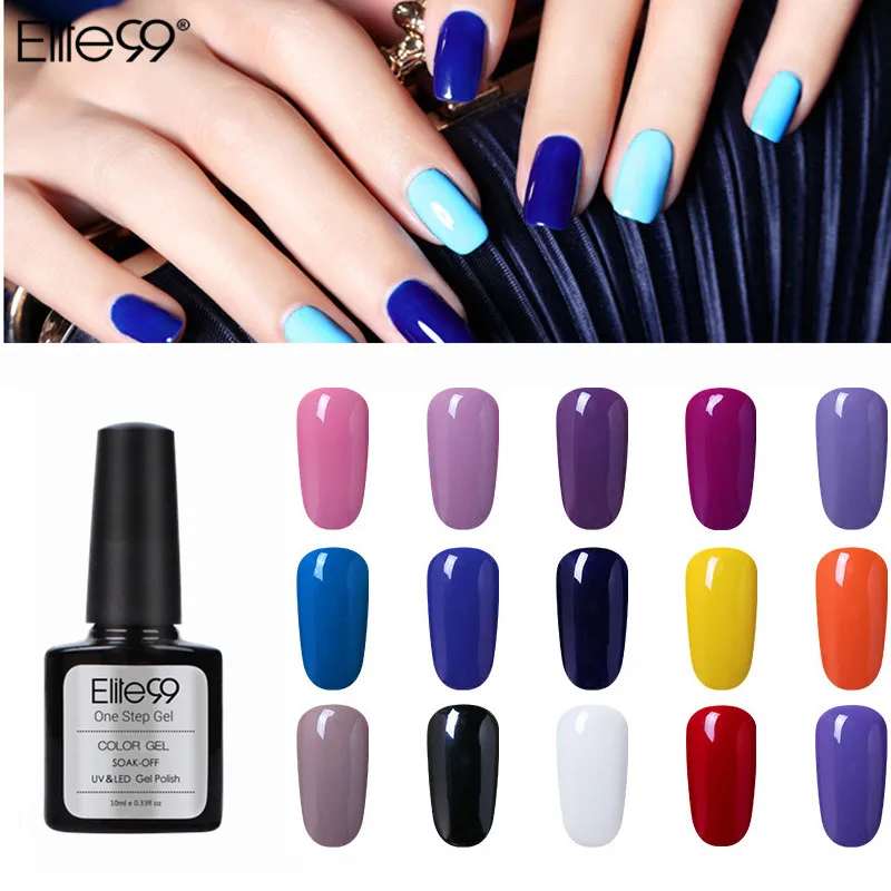 Elite99 10 мл стойкий одношаговый Гель-лак для ногтей 3 в 1 гель-лаки Esmalte Uv цвет Полупостоянный без верхней основы Гель-лак