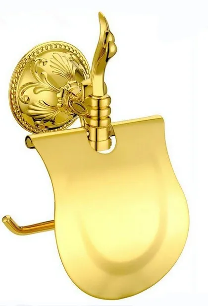 Аксессуары для ванной комнаты Твердый латунный золотой бумажный держатель