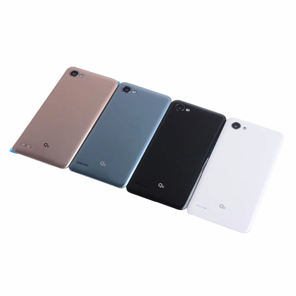 

Оригинальная Крышка батарейного отсека корпуса для LG Q6 + объектив камеры