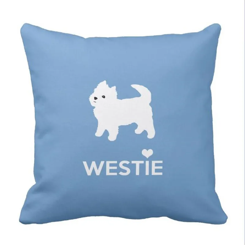 Чехол для подушки West Highland White Terrier Father двусторонний с принтом |