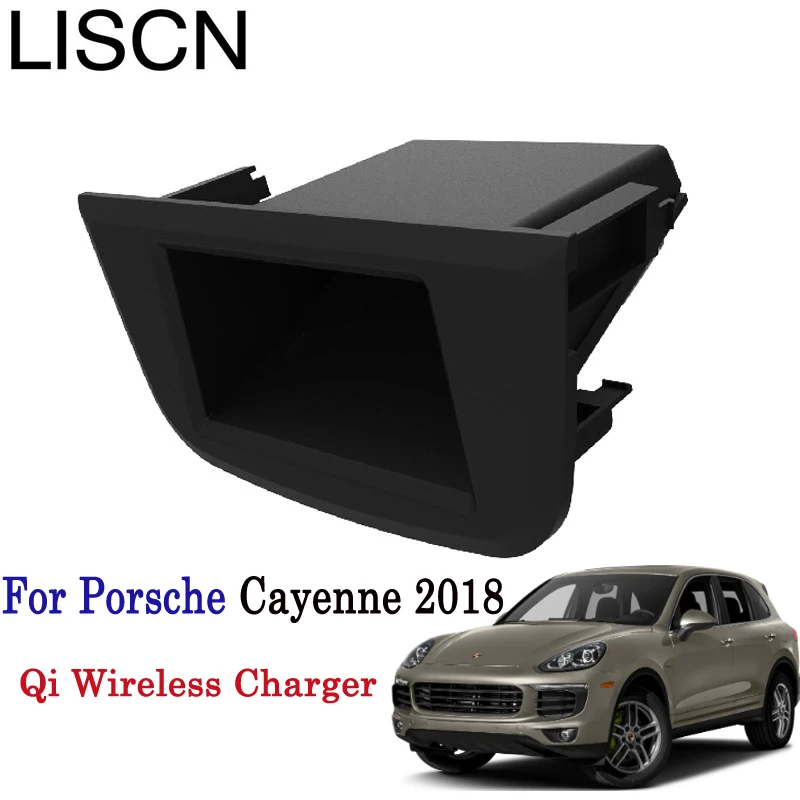 Беспроводное зарядное устройство Qi для Porsche Cayenne 2018 держатель телефона умная