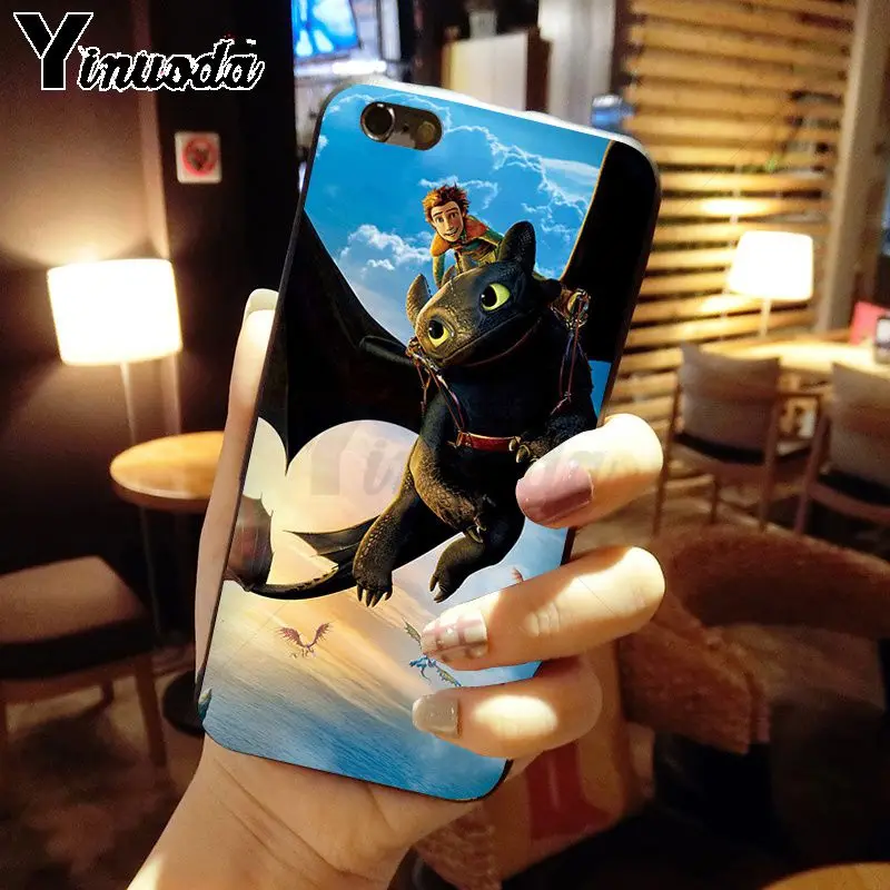 Yinuoda Беззубик поезд ваш дракон черный мягкий чехол для телефона iPhone X XS MAX 6 6S 7 7plus 8
