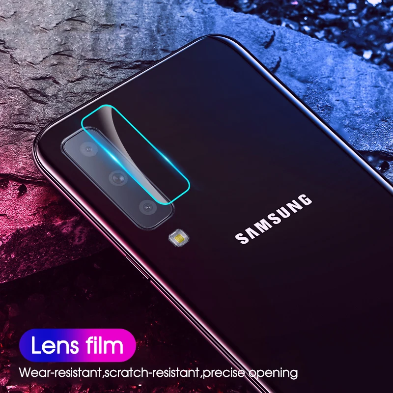 Стекло объектива задней камеры для Samsung Galaxy A8 A6 J4 J6 Plus A7 A9 2018 Защитная пленка S9 S8