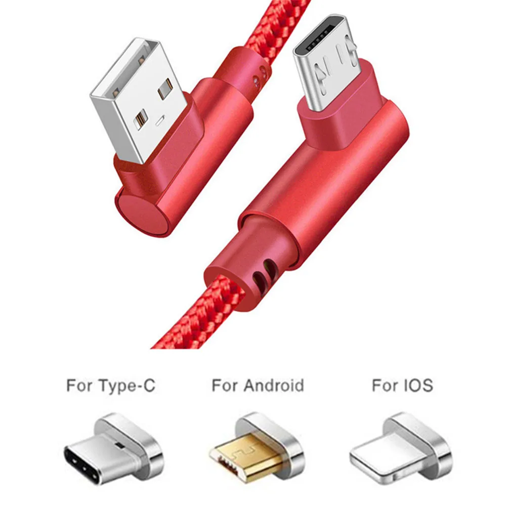 JUSFYU двойной локоть кабель для передачи данных 2,4 A быстрая зарядка Micro USB кабель type-C шнур для телефона адаптер зарядное устройство для iPhone X XS Max XR 8 7