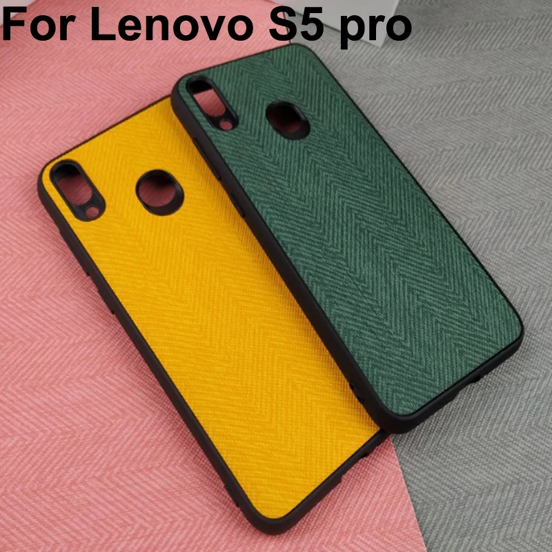 Зеленый цвет чехол для lenovo S5 pro coque ткань кожаный чехол для lenovo S5 pro телефонные чехлы для lenovo L58041 ткань в виде ракушки САППУ