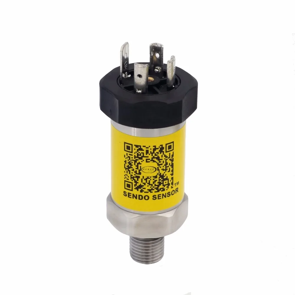 0.5 to 4.5V sensor pressure 5Volt DC supply 600 kpa 6 bar absolute G1 4 thread stainless steel 316L diaphragm low cost|steel 316l|steel