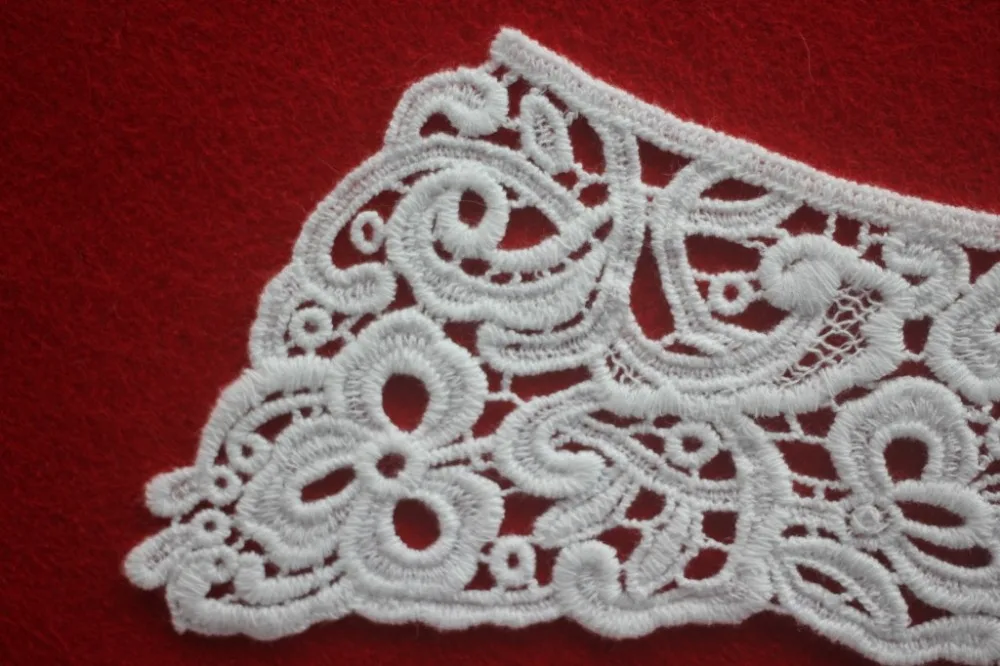 Новое поступление водорастворимый хлопок Кружевная аппликация кружевной вырез