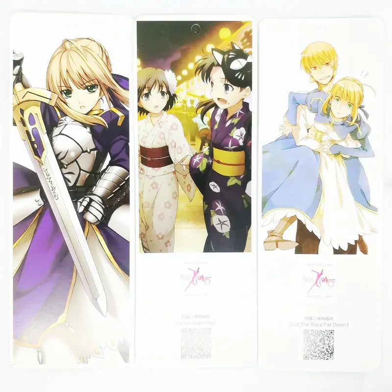 36 шт./компл. аниме Fate stay night Бумага Закладка для книги канцелярские принадлежности закладки книжные держатели карты сообщения подарочные канцелярские товары