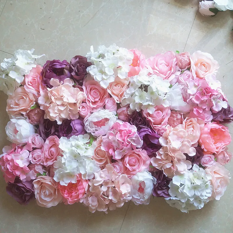

SPR Free Shipping high quality Artificial rose flower wall panel backdrop arch wedding market home occasion decoration