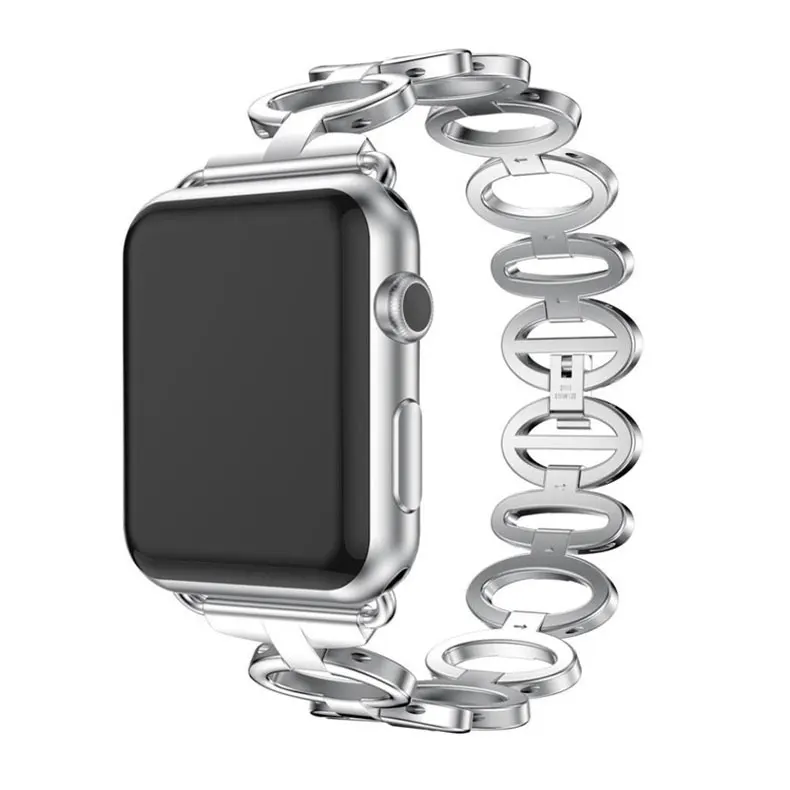 Ремешок из нержавеющей стали для Apple Watch band 44 мм 42 мм 38 мм 40 мм iwatch series 5 4 3 2 1 браслет на запястье металлический ремешок для часов
