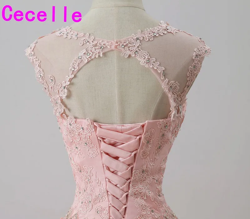 2019 бальное платье Принцесса Выпускные платья без рукавов бисерные Кружевные