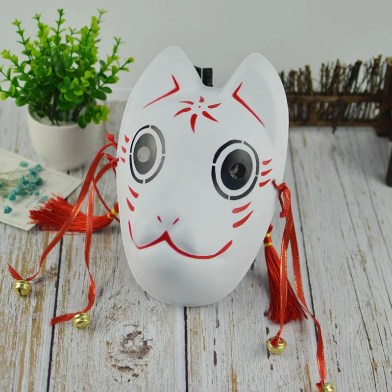 Хэллоуин DIY маска японский частный пользовательский ветер лиса маска окрашенная кошка Нацумэ книга друзей целлюлозы лисы полный косплей с маской для лица