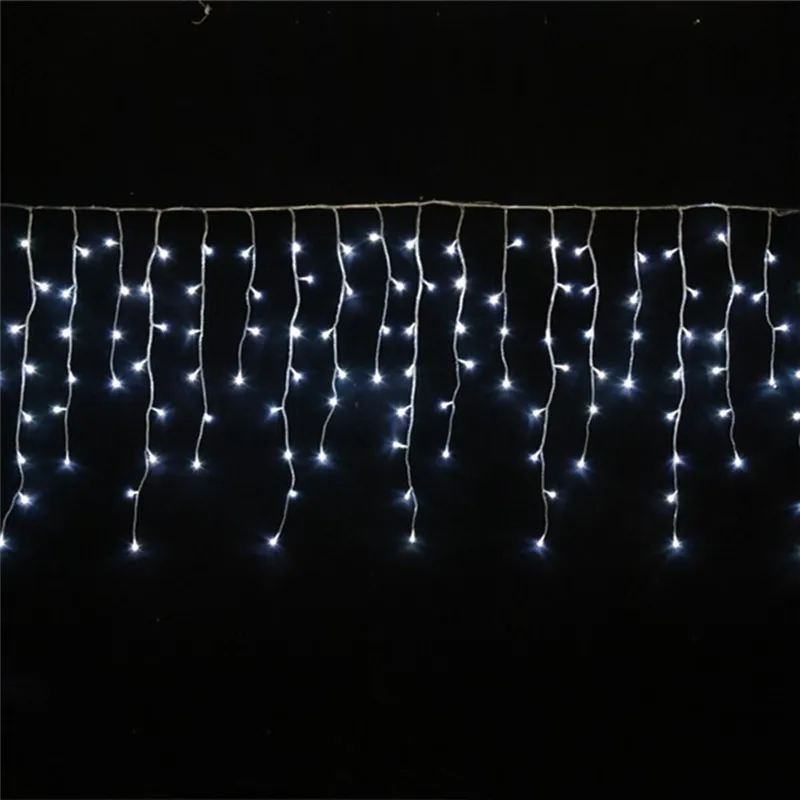 5 m 96SMD Белый праздник Красного Шторы Свадебные огни Светодиодный гирлянды светодиодные Газа ледяной бар лампа гирлянды для вечерние Фея на Рождество и