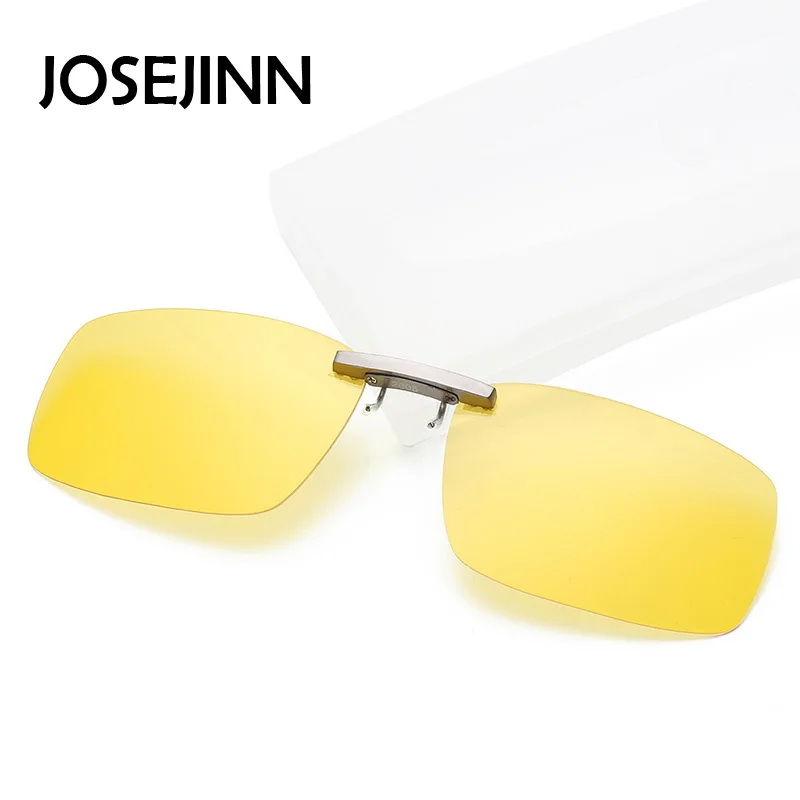 yellow(night vision) Прямоугольные поляризованные солнцезащитные очки по рецепту линзы для очков 57 мм очки для вождения рыбалки для спорта на открытом воздухе для женщин и мужчин - Цвет линз: yellow(night vision)