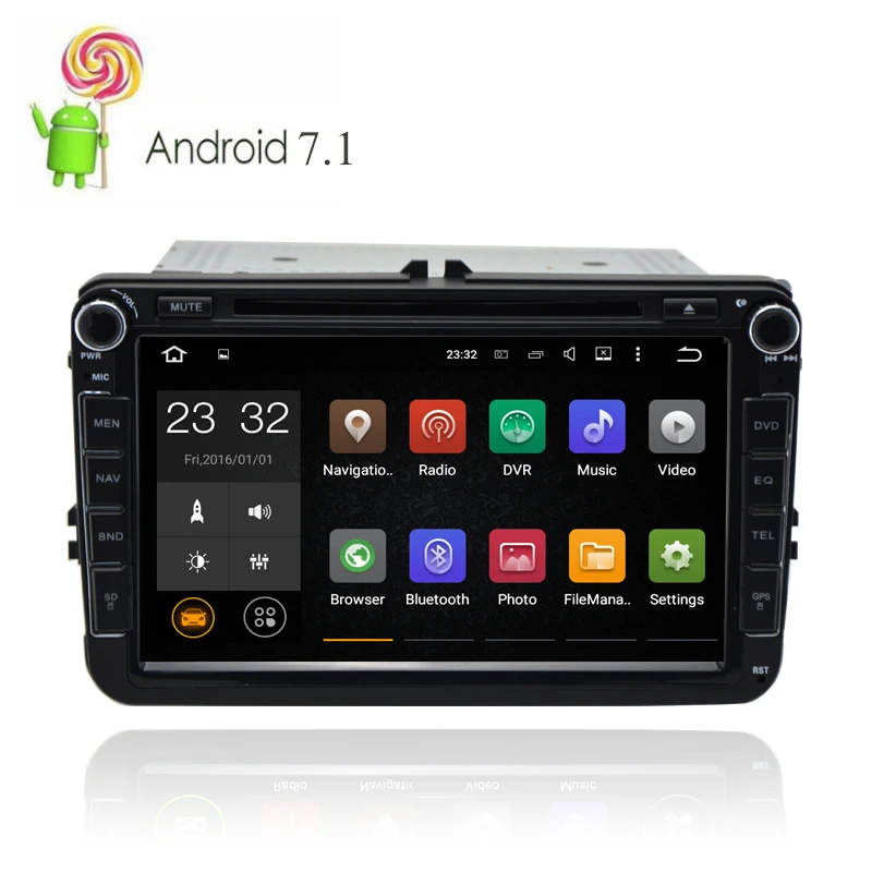 Автомобильный мультимедийный стерео плеер система на Android 9 2 Гб ОЗУ с GPS