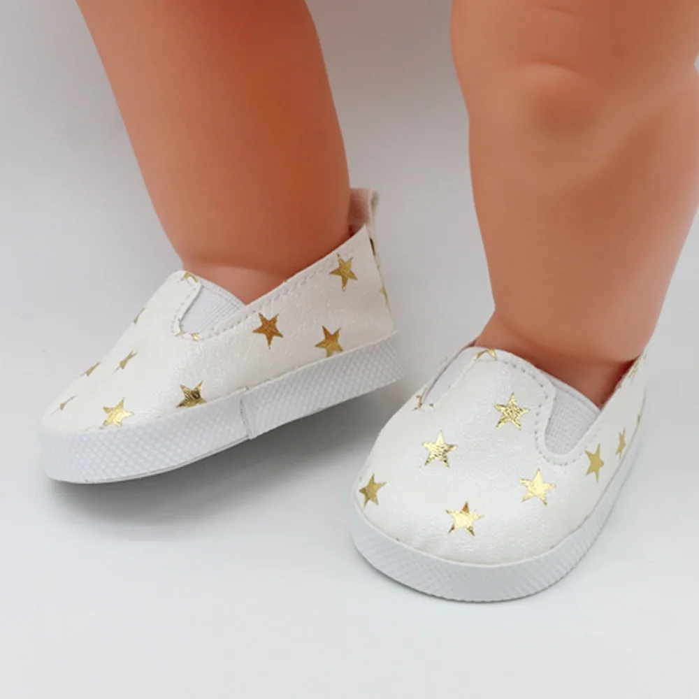 picture 4 7 см мини-кукольная обувь для 43 см, аксессуары для новорожденных и 18 дюймовая кукла для девочек с заячьими ушками, белая детская обувь, игрушки - Цвет: picture 4